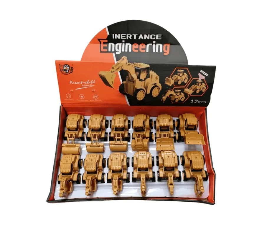 Zabawka Inertance Engineering - Maszyny Budowlane 24 szt.