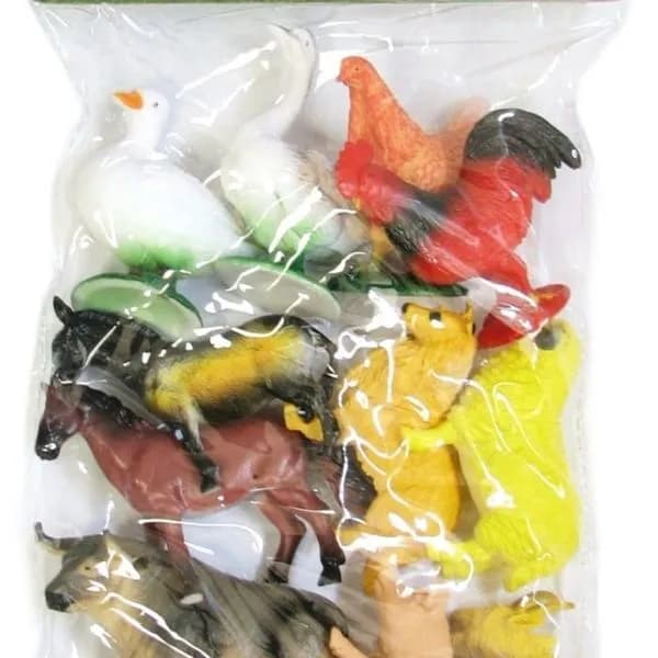 Zestaw figurek zwierzęta wiejskie Farm Animals Set 12 szt.