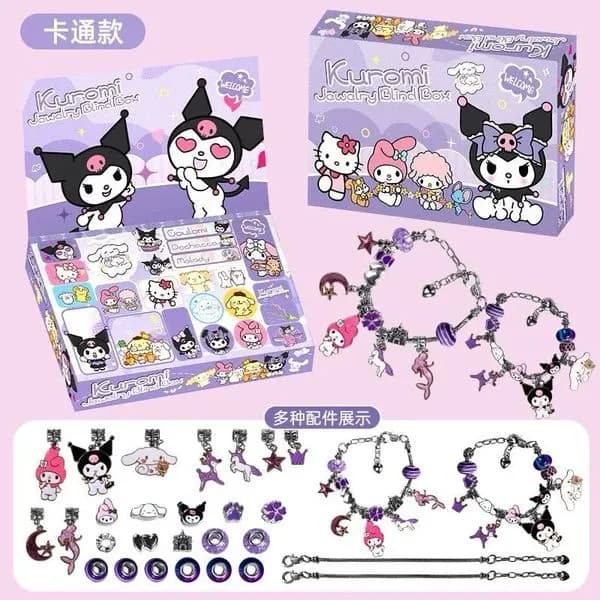 Zestaw Biżuterii dla Dzieci Kuromi Jewelry Blind Box 6 szt.