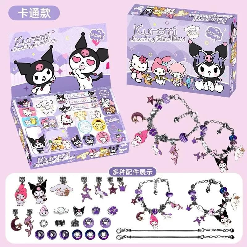 Zestaw Biżuterii dla Dzieci Kuromi Jewelry Blind Box 6 szt.