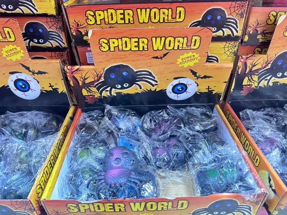 Zabawka Squid Spider World - Gniotek Pająk Super Squishy 24szt