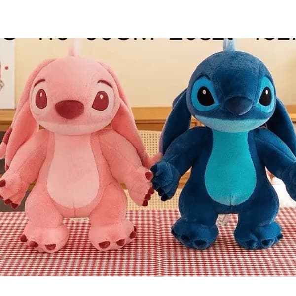 Maskotka Pluszowa Stitch i Angel 50cm - Mix Kolorów