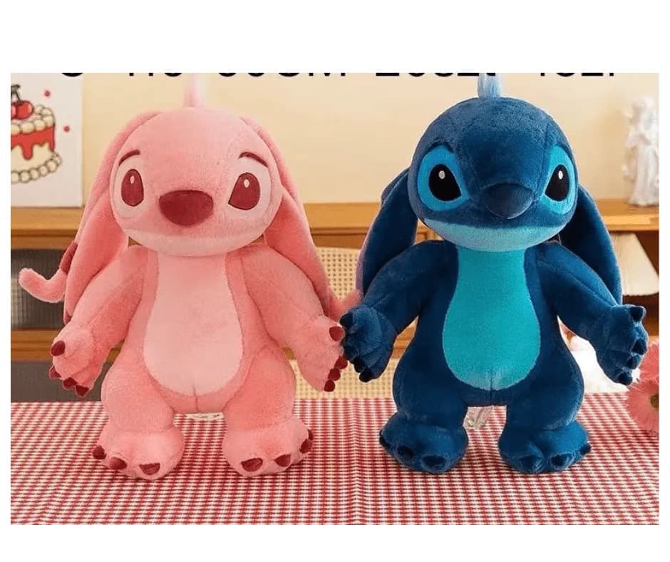 Maskotka Pluszowa Stitch i Angel 60cm Mix Kolorów