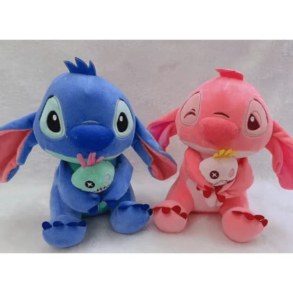 Maskotka Pluszowa Stitch i Angel 20cm z Laleczką Mix Kolorów