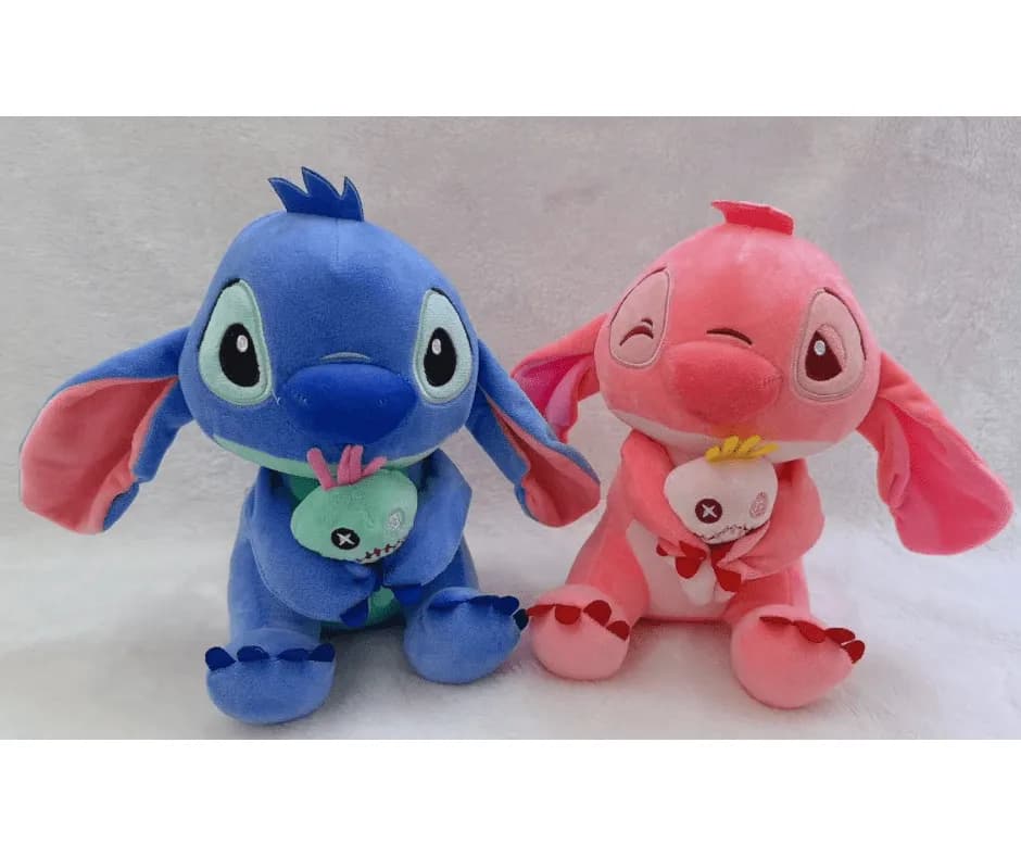 Maskotka Pluszowa Stitch i Angel 20cm z Laleczką Mix Kolorów