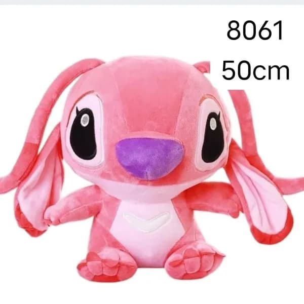 Maskotka Pluszowa Angel Różowy Stitch 50cm Miękki Plusz