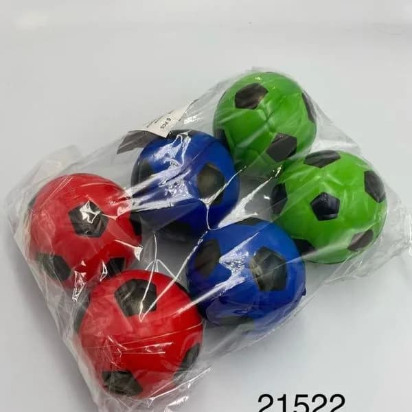 Zabawka Piłka dla Dzieci Miękka Piankowa Nożna Mix Kolorów 12szt