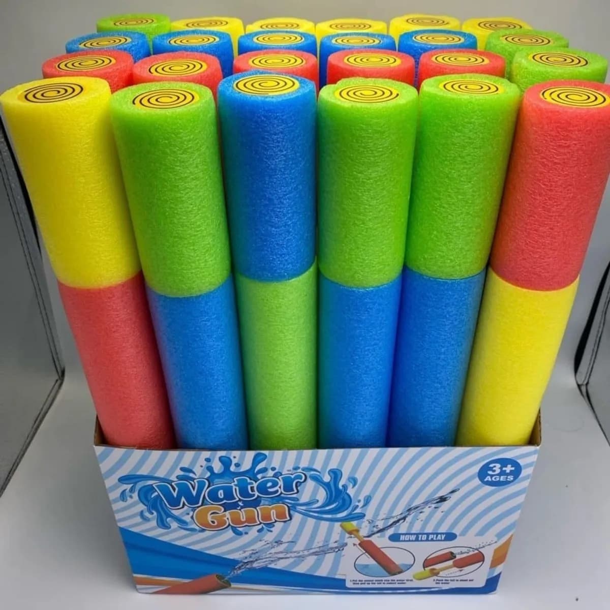 Zabawka Pistolety na Wodę Piankowe Sikawki 24 szt. Mix Kolorów