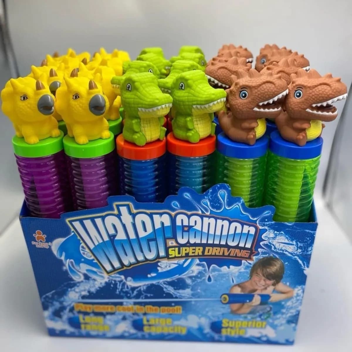 Zabawka Pistolety na Woda Water Cannon Dinozaury, 24 szt.