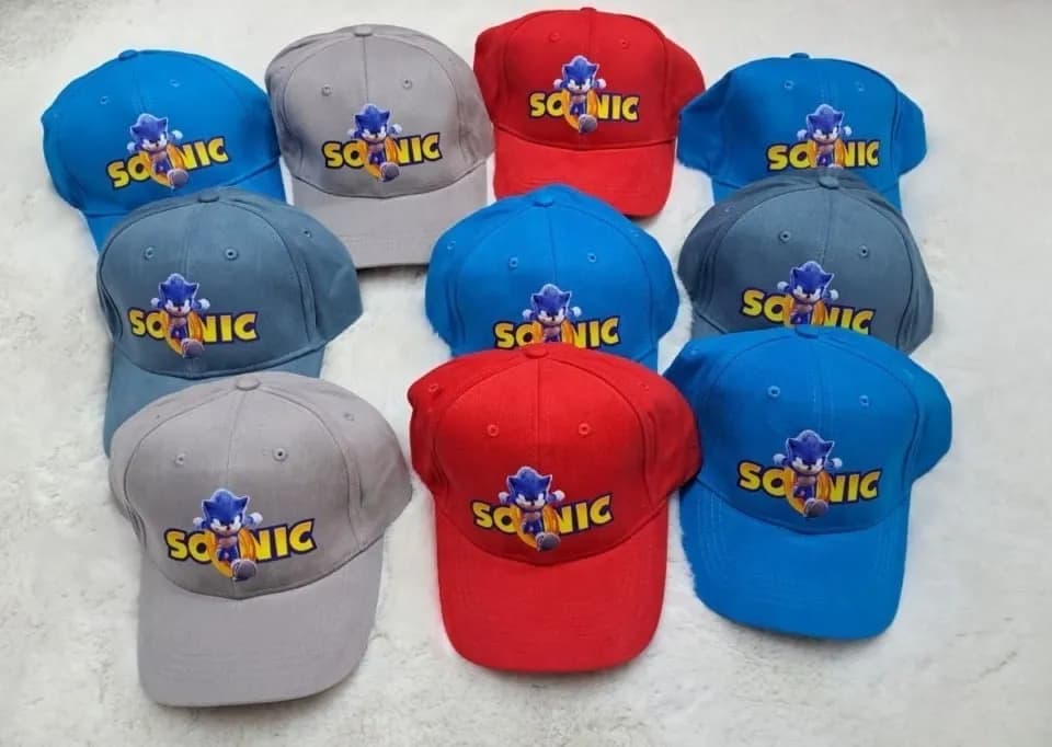 Czapka z daszkiem dla dzieci Sonic Rozmiar 52-54 Mix kolorów