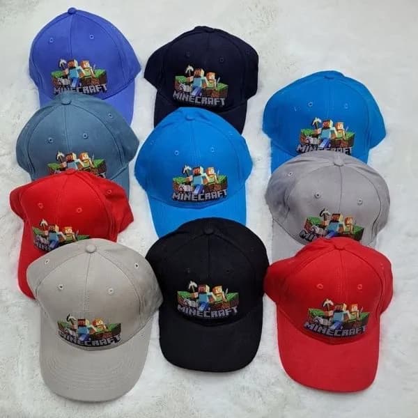 Czapka z daszkiem dla dzieci Minecraft Rozmiar 52-54 Mix kolorów