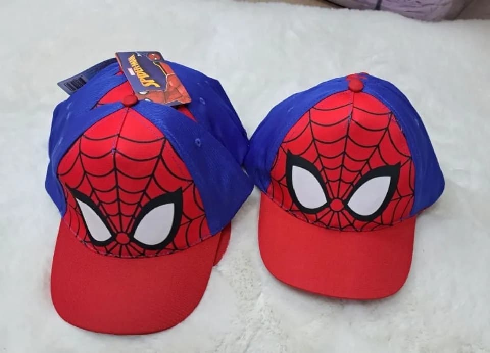 Czapka dla Dzieci z Daszkiem Spider-Man Marvel Czerwono-Niebieska