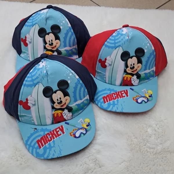 Czapka dla Dzieci z Daszkiem Myszka Mickey Mix Kolorów 12 szt.