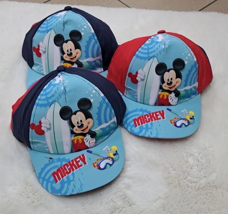 Czapka dla Dzieci z Daszkiem Myszka Mickey Mix Kolorów 12 szt.