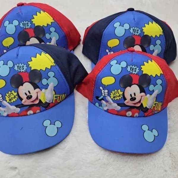 Czapka dla Dzieci z Daszkiem Myszka Miki Mix Kolorów 12 szt.