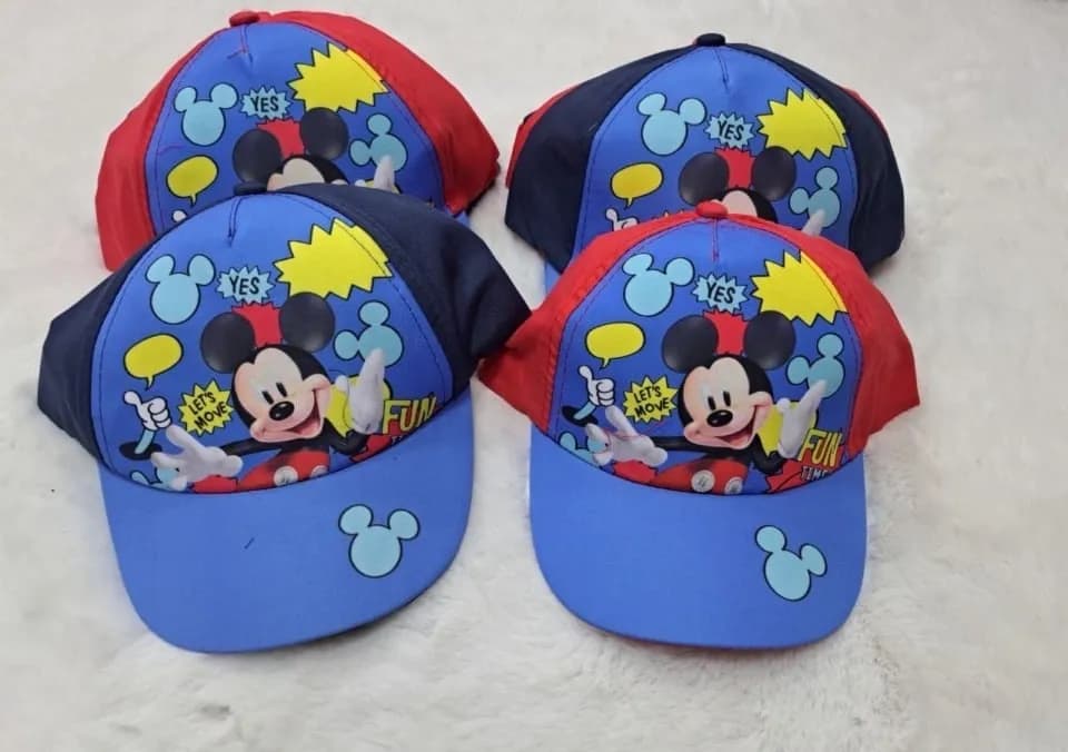 Czapka dla Dzieci z Daszkiem Myszka Miki Mix Kolorów 12 szt.