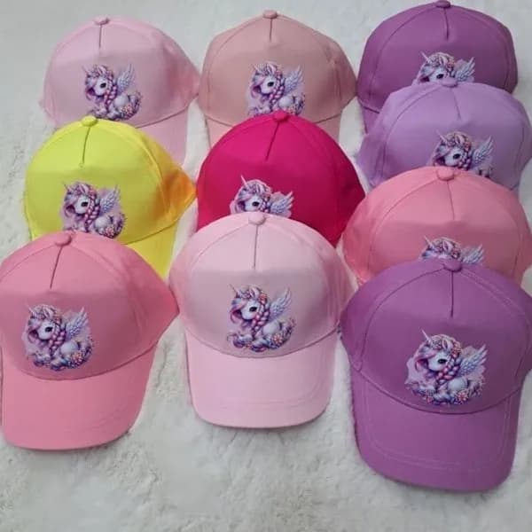 Czapka dla Dzieci z Jednorożcem, Mix Kolorów, 10 szt.