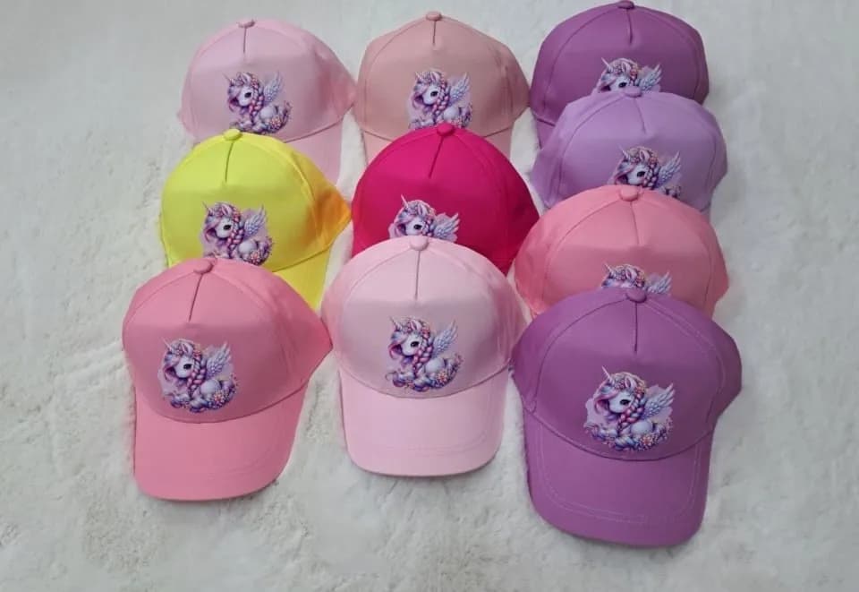 Czapka dla Dzieci z Jednorożcem, Mix Kolorów, 10 szt.