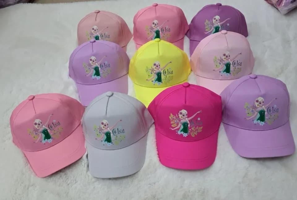 Czapka dla Dzieci z Daszkiem Elsa Mix Kolorów 10 szt.