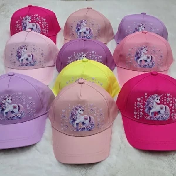 Czapka dla Dzieci z Daszkiem Jednorożec Mix Kolorów 10 szt.