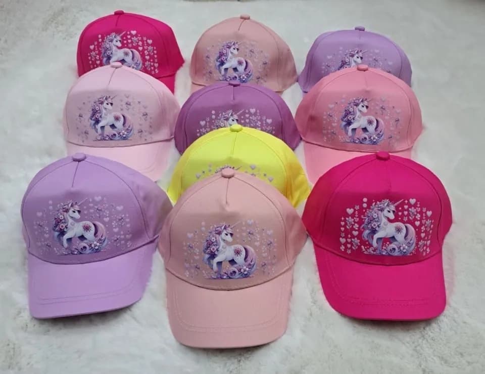 Czapka dla Dzieci z Daszkiem Jednorożec Mix Kolorów 10 szt.