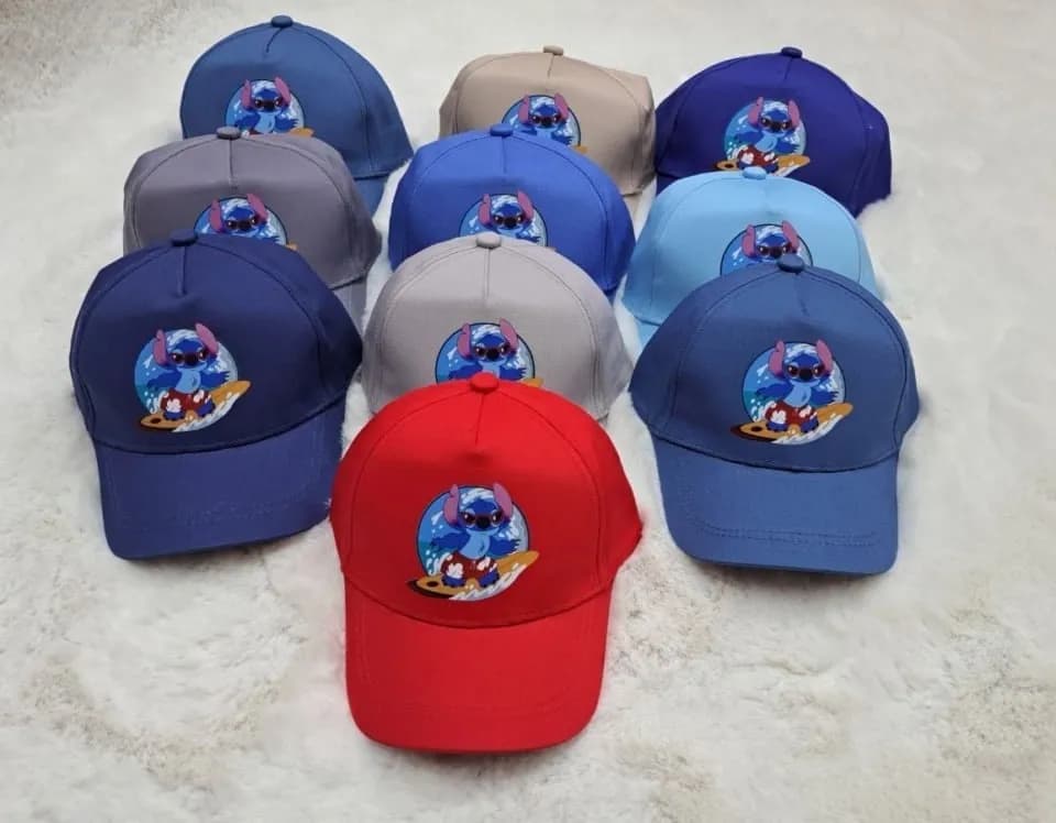 Czapka dla Dzieci z Daszkiem Stitch Mix Kolorów 10 szt.