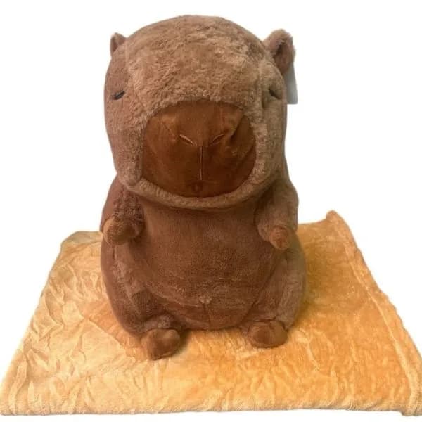 Maskotka Pluszowa Kapibara Brązowa Miękka