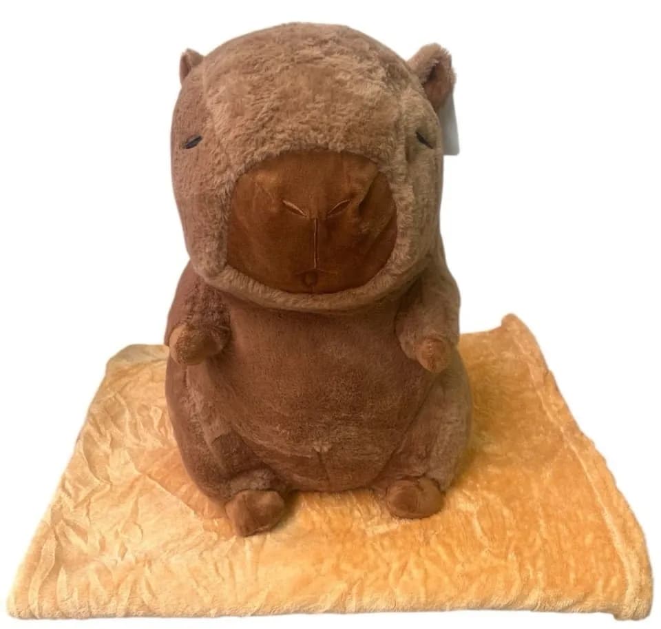 Maskotka Pluszowa Kapibara Brązowa Miękka