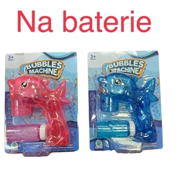 Pistolety Woda na Baterie Delfin do Baniek 12szt Mix PK14049