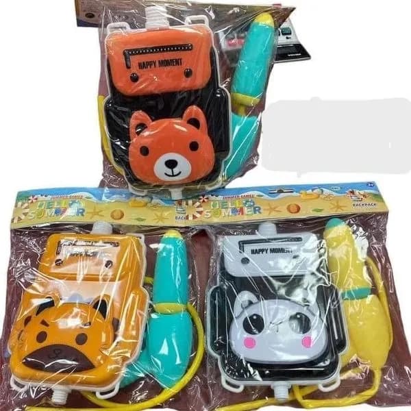 Zabawka Pistolet na Wodę z Plecakiem Zwierzątka Mix 12szt