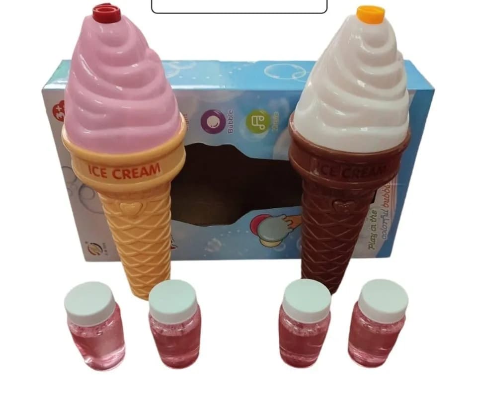 Zabawka Pistolety Woda Bańki Mydlane Lody z Muzyką i Światłem