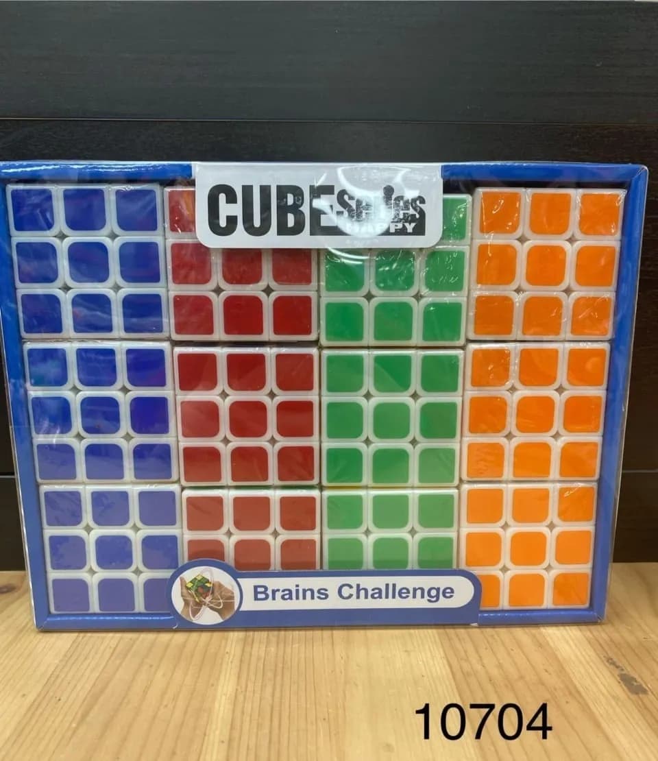 Kostka logiczna Rubik Cube 3x3x3 Brains Challenge, 12 szt.