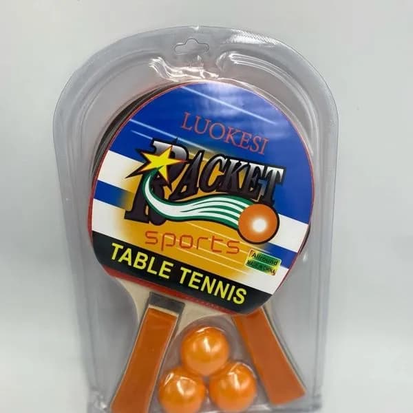 Zabawki Table Tennis LUOKESI - Zestaw 2 Paletki i 3 Piłeczki