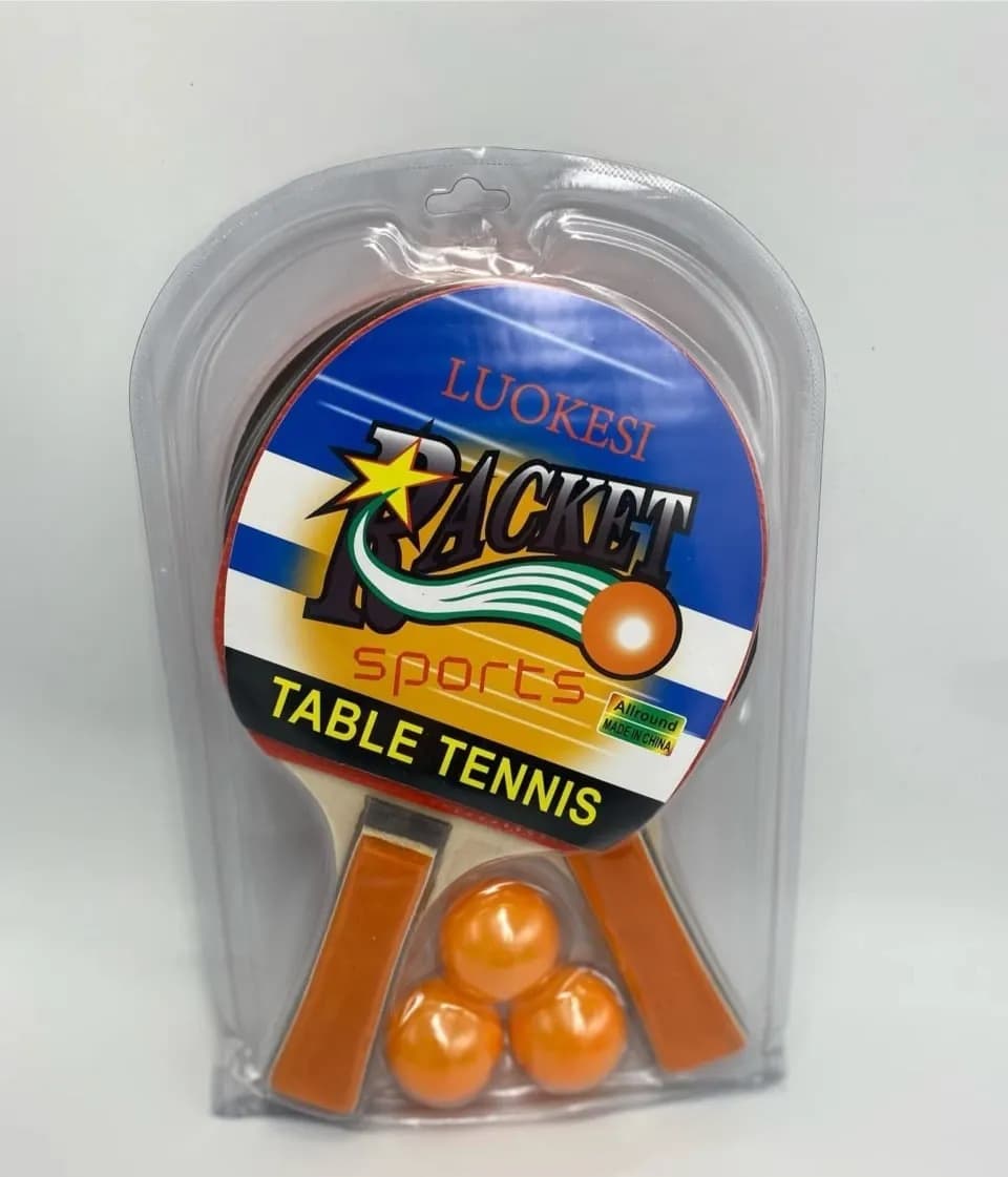 Zabawki Table Tennis LUOKESI - Zestaw 2 Paletki i 3 Piłeczki
