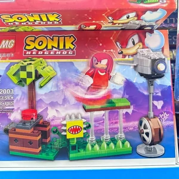 Sonik Hedgehog Klocki 180+PCS Zestaw Knuckles MG 52003