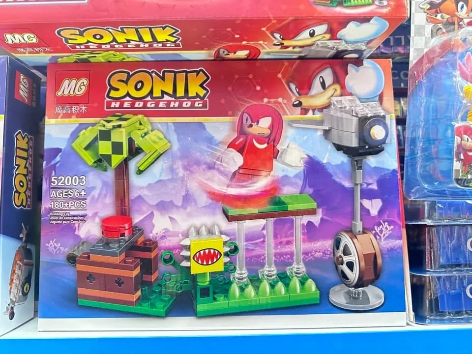 Sonik Hedgehog Klocki 180+PCS Zestaw Knuckles MG 52003