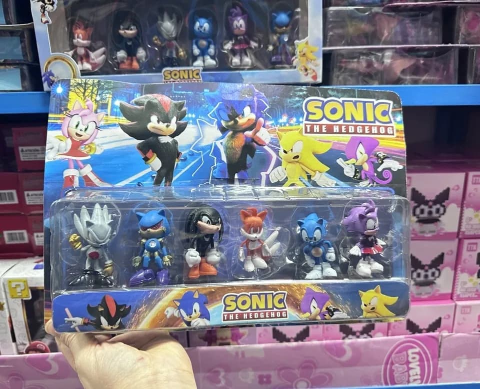 Sonic The Hedgehog 5PCS - Zestaw Mini Figurek Kolekcjonerskich