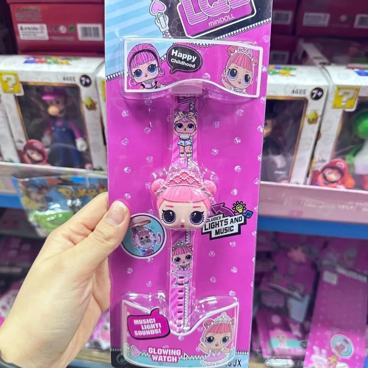 Zegarek LED Projektor LOL Surprise z muzyką i światłem 12szt