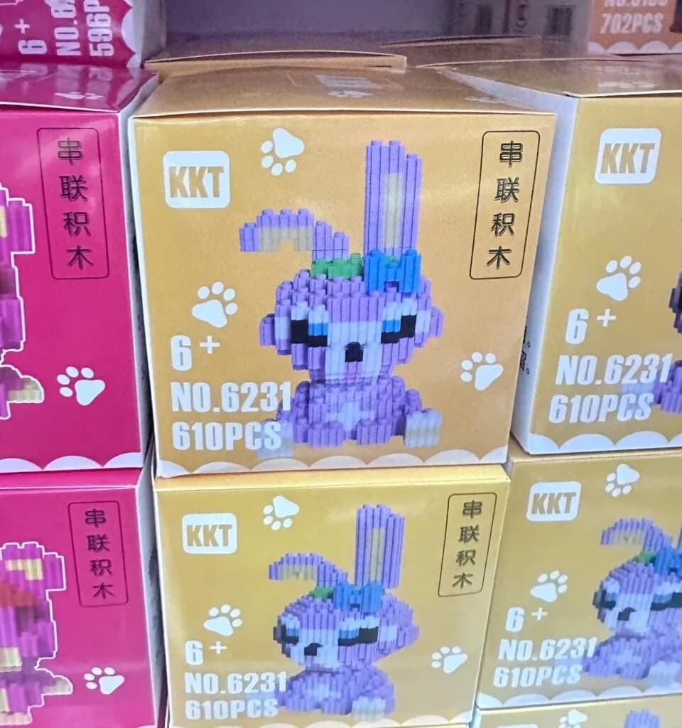 Klocki Mikro Cartoon Character 610PCS Królik KKT NO.6231