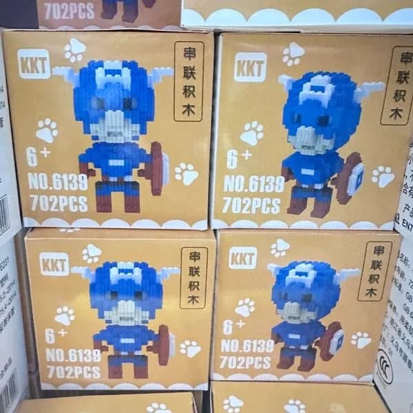 Klocki Mikro Diamentowe Kapitan Ameryka KKT 702PCS NO.6139