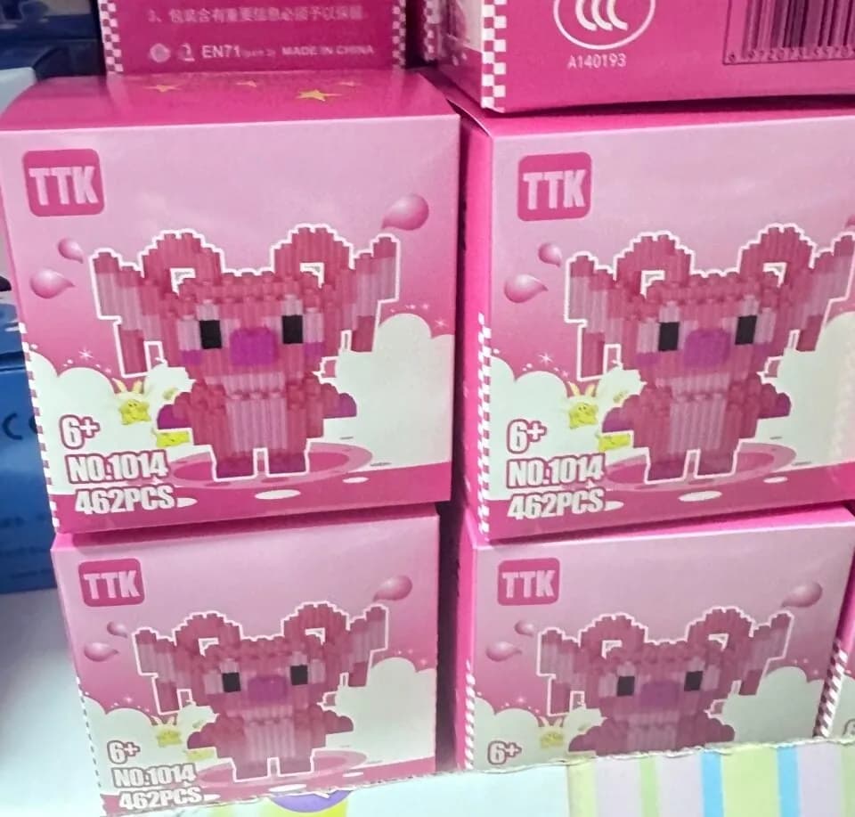 Klocki Konstrukcyjne Stitch Angel Różowy 462PCS TTK NO.1014