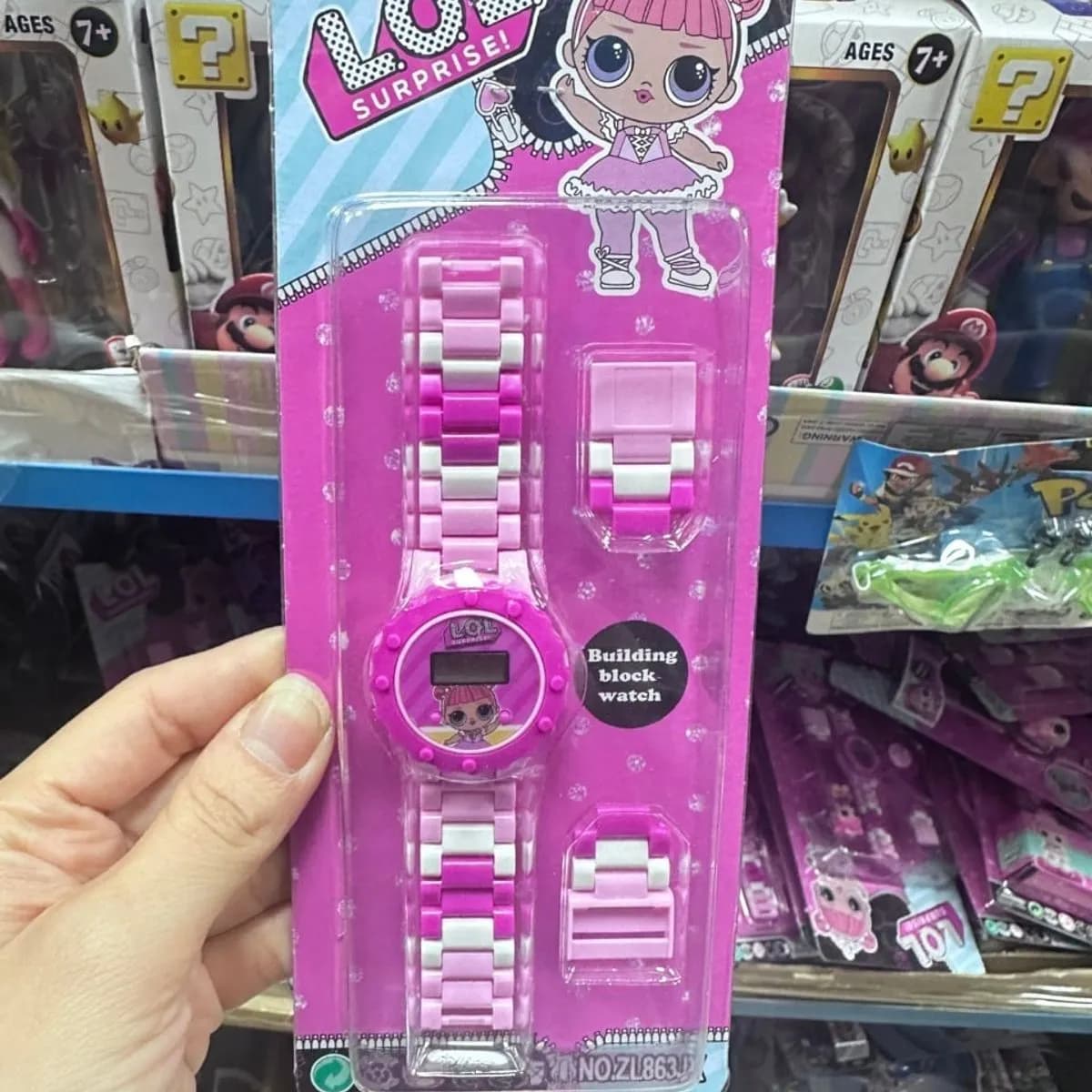 Zegarek LOL Surprise klockowy cyfrowy różowy 12 szt