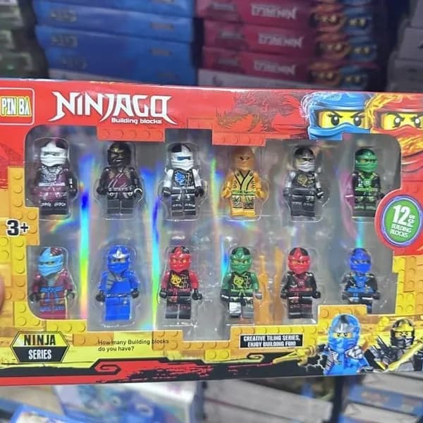 Zestaw 12 figurek Ninja Ninjago PIN BA - 12PCS klocki
