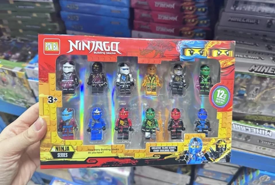 Zestaw 12 figurek klocków Ninjago PIN BA 12 szt
