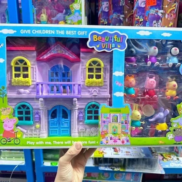 Zestaw Beautiful Villa - Domek dla lalek z figurkami zwierząt