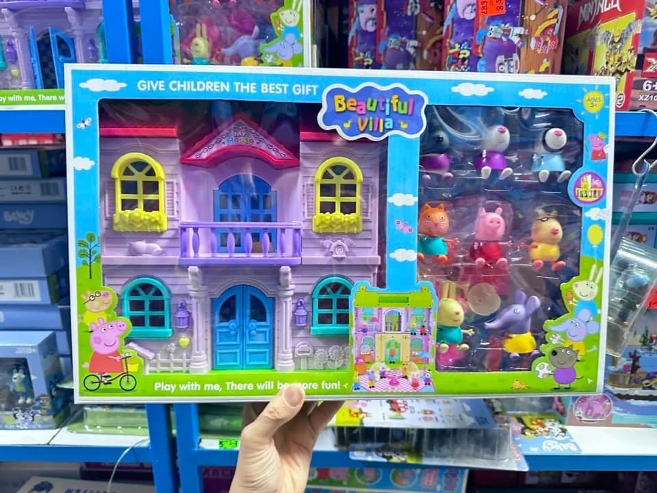 Zestaw Beautiful Villa - Domek dla lalek z figurkami zwierząt