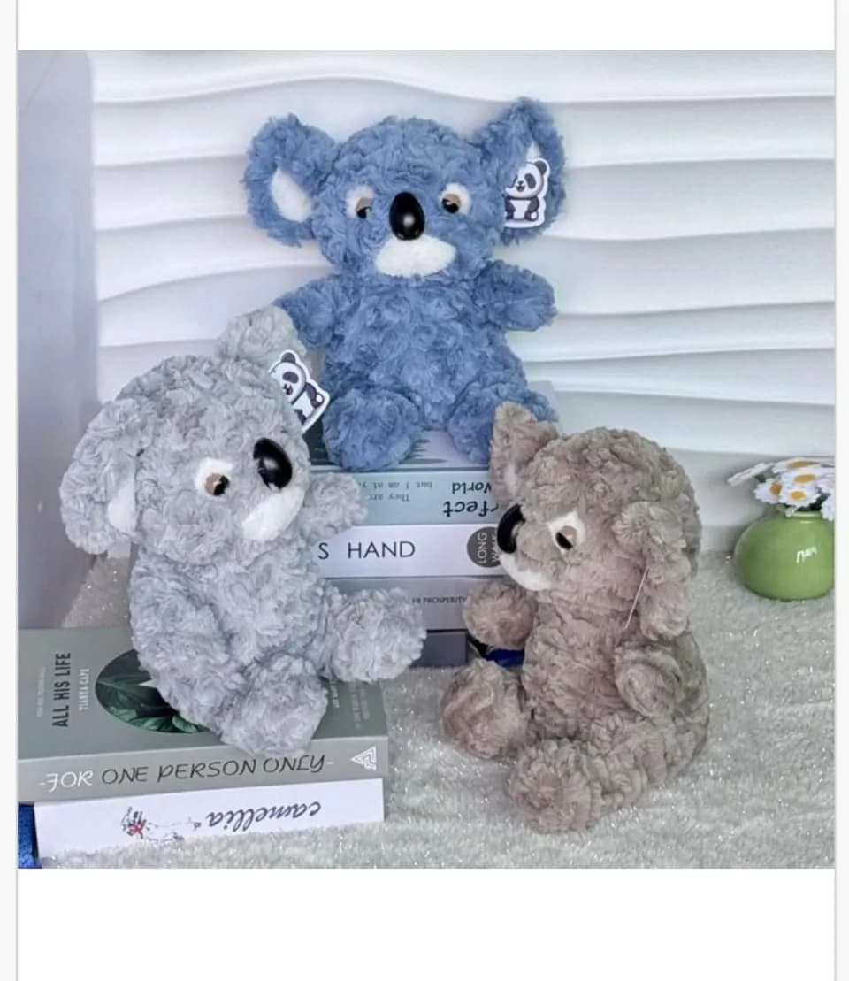 Maskotka Pluszowa Koala Futerko Rose Mix Kolorów 12 szt.