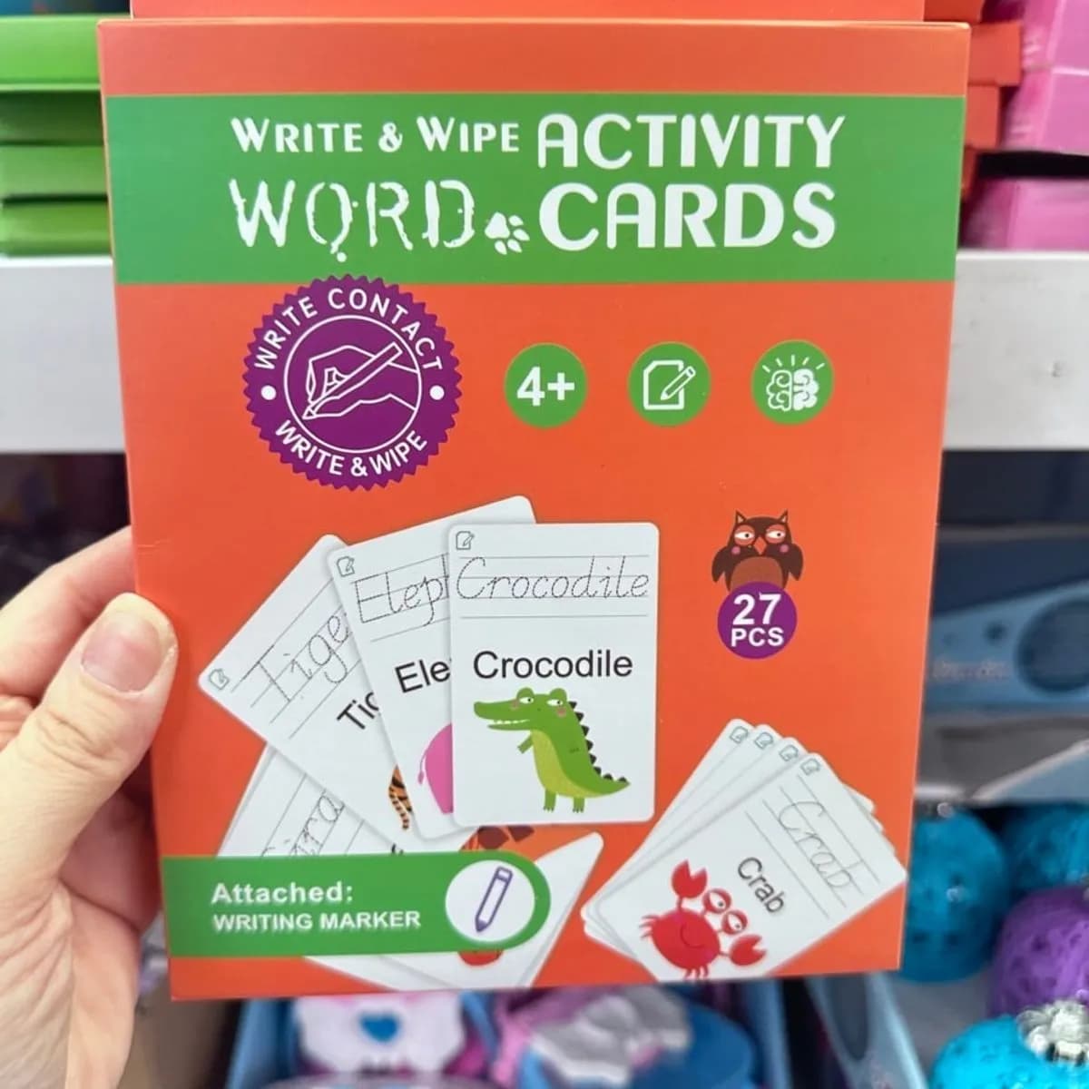 Zabawki Activity Cards 123 Pisz i Zmazuj - Zestaw 27 Kart