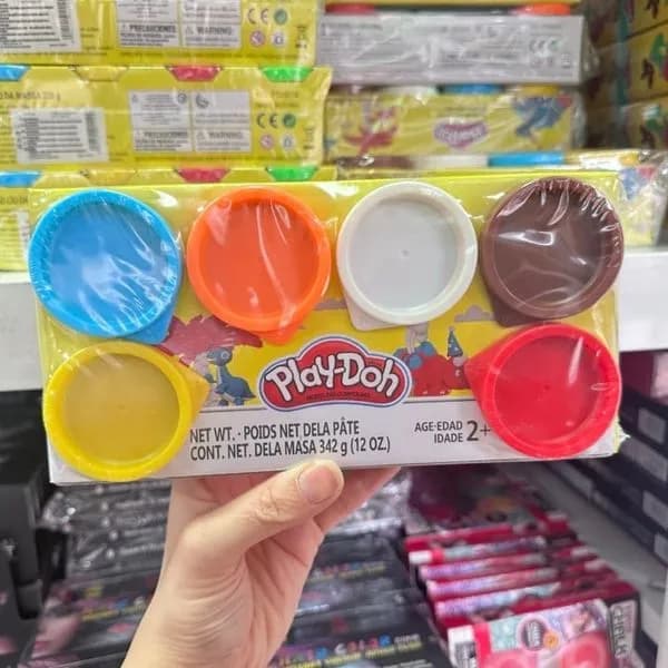 Zestaw Zabawki Play-Doh Kolorowy 6 Tubek Ciastoliny 342g