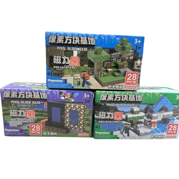 Zabawki Pixel Block Base Magnetism 28PCS